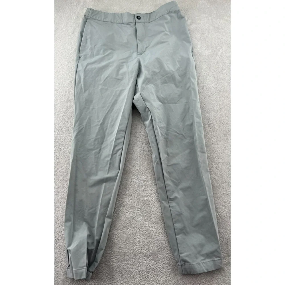 Banana Republic Jogger Mens 34 Performance  Pants Light Grey Slim Fit